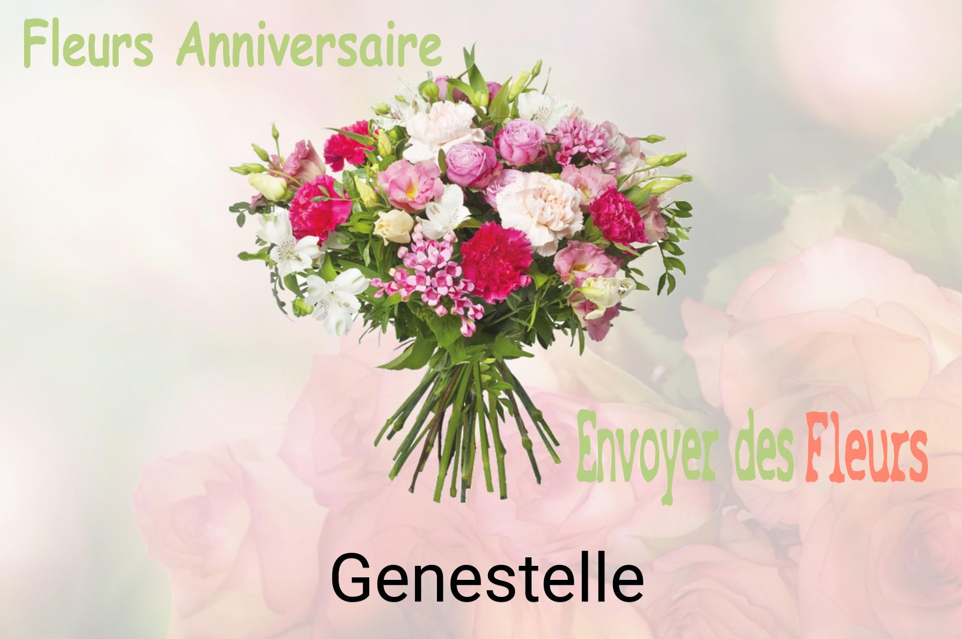 Bouquet de fleurs d’anniversaire livré à Genestelle