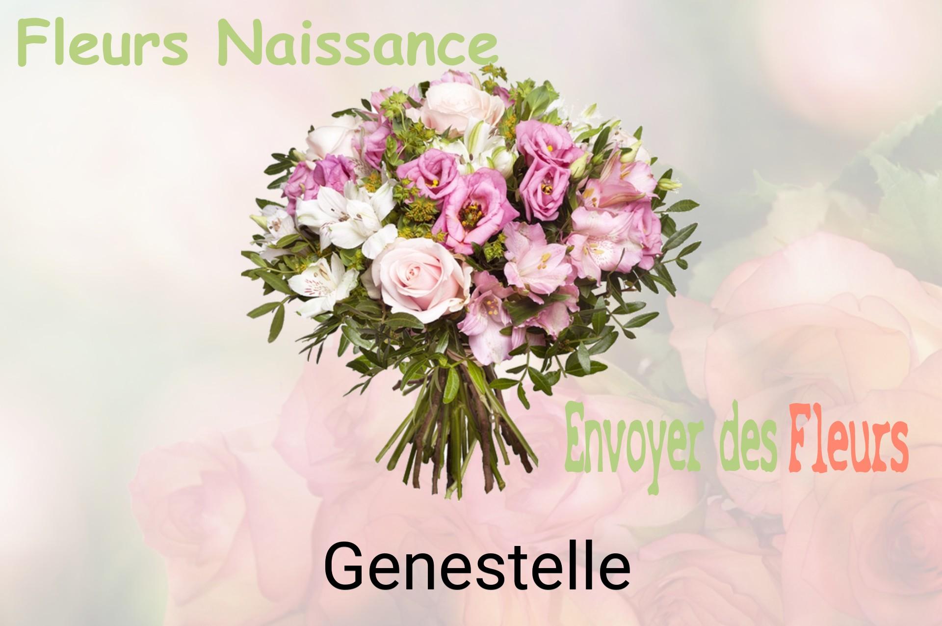 Bouquet de fleurs de naissance livré à Genestelle